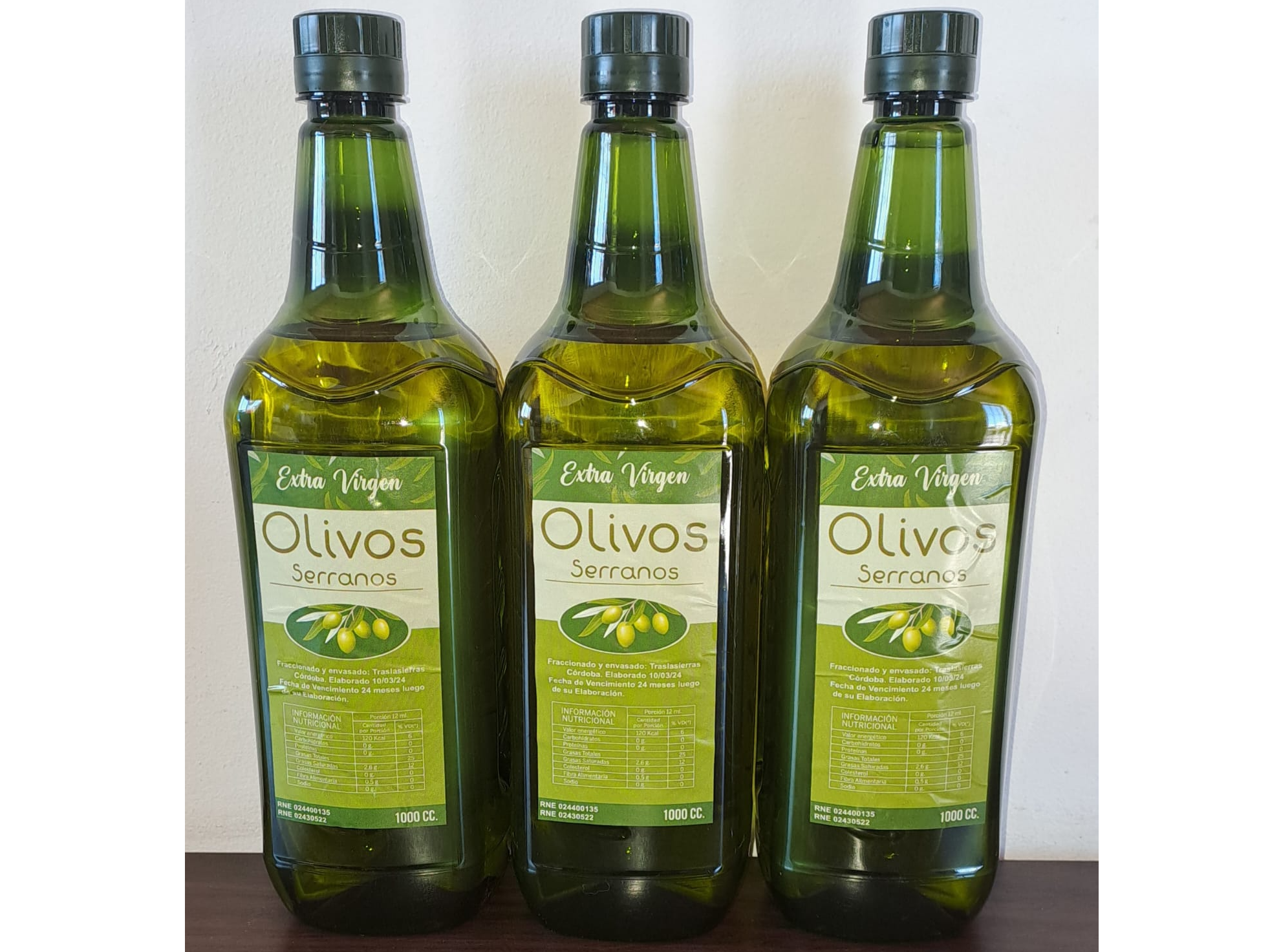 PACK 1Lt ACEITE DE OLIVA  - OLIVOS SERRANOS POR 12 UNIDADES