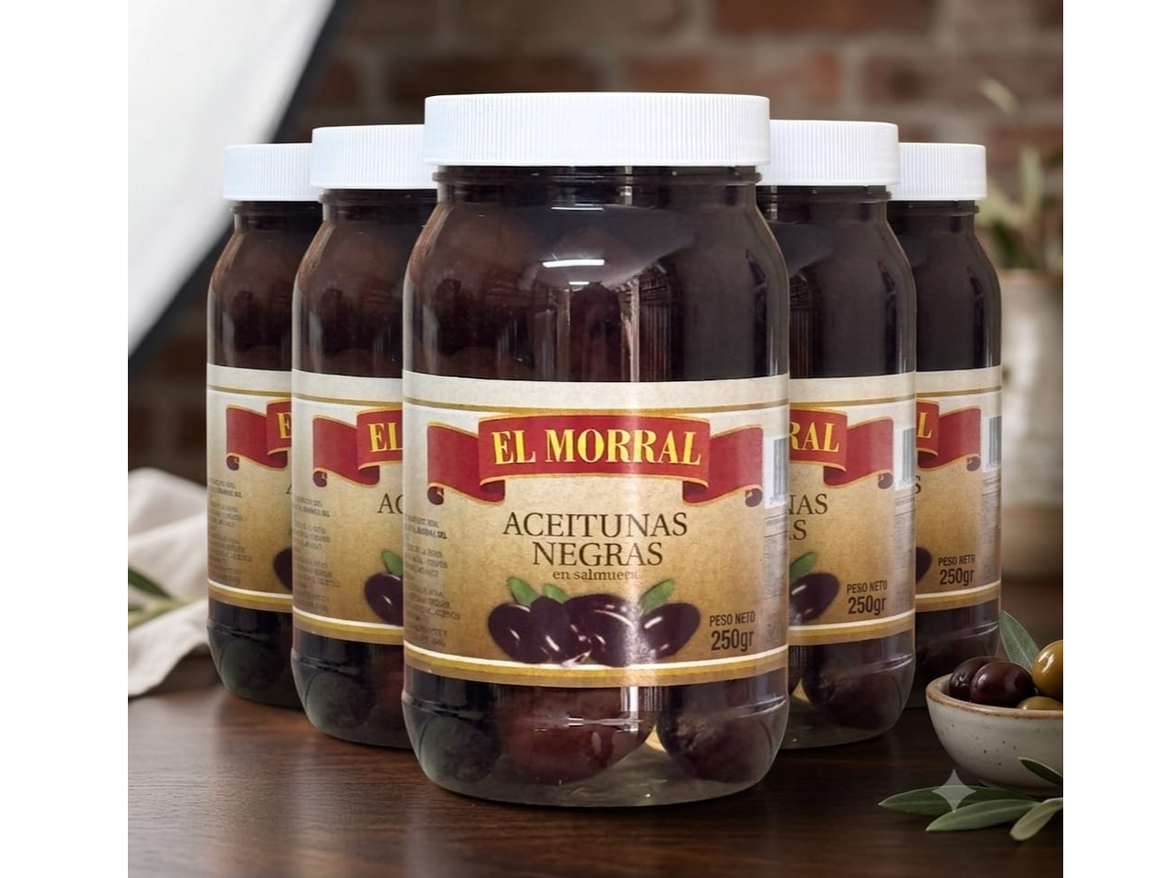 PACK 500gr -  12 ACEITUNAS NEGRAS 500gr