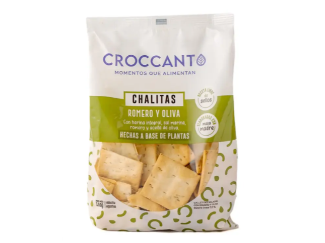 Chalitas Croccant..Masa madre Romero y Oliva