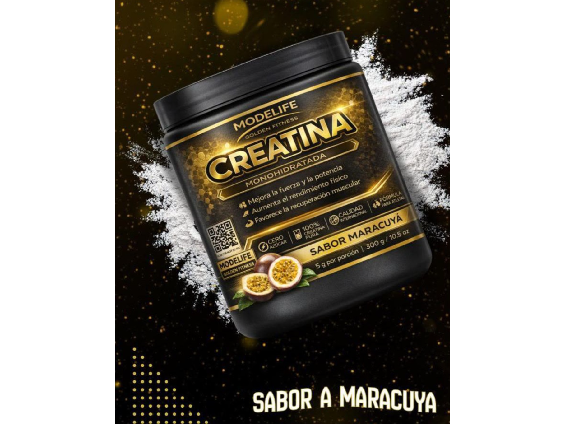 Creatina Maracuyá x 300 grs Modelife