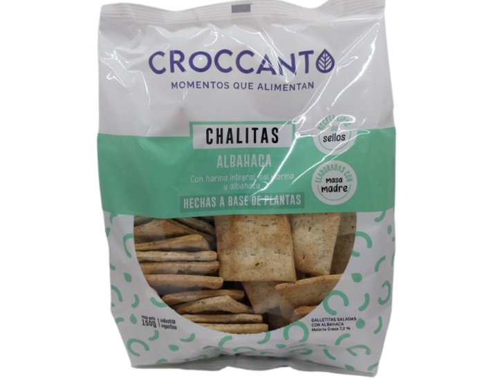 Chalitas  Croccant ....Masa Madre 150 grs Albahaca