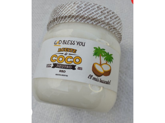 Aceite de Coco - GOD BLESS YOU- Neutro