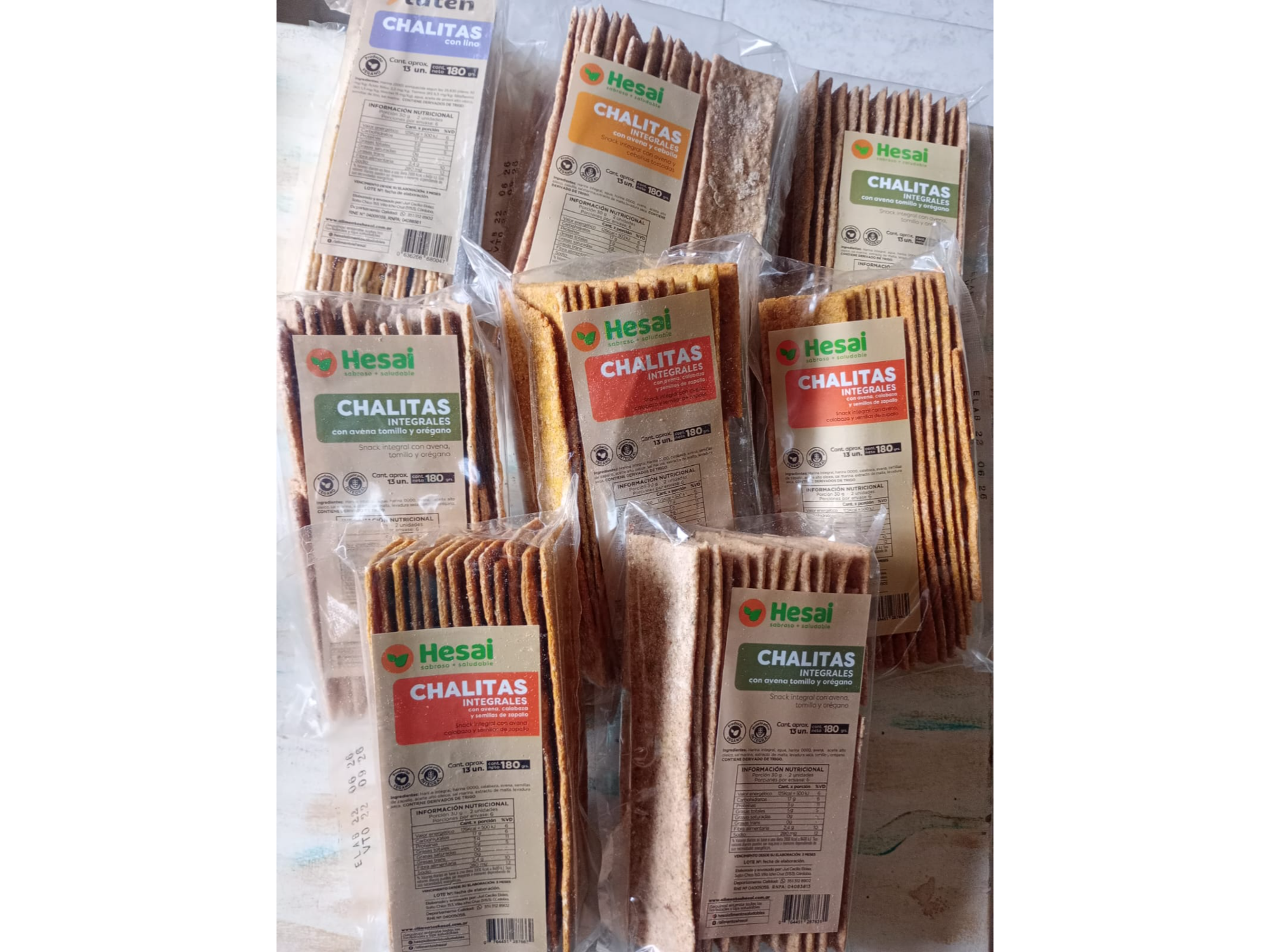 Chalitas Integrales Hesai x 180 grs