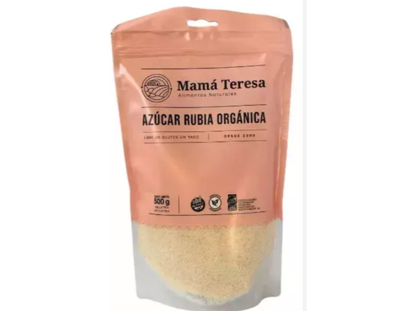 Azúcar Rubia Orgánica ...MamaTeresa x 500 grs