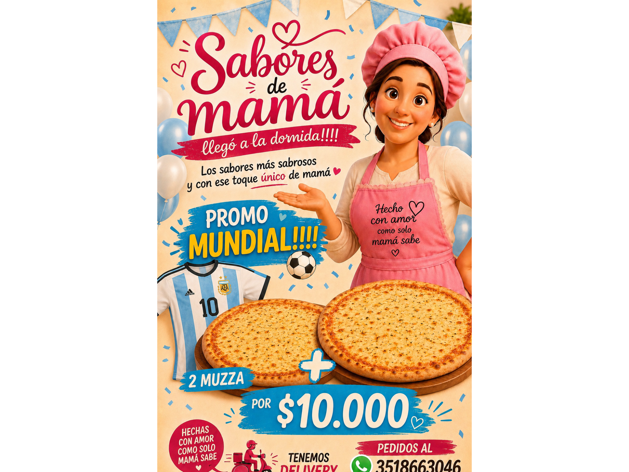 Promo pizza muzza