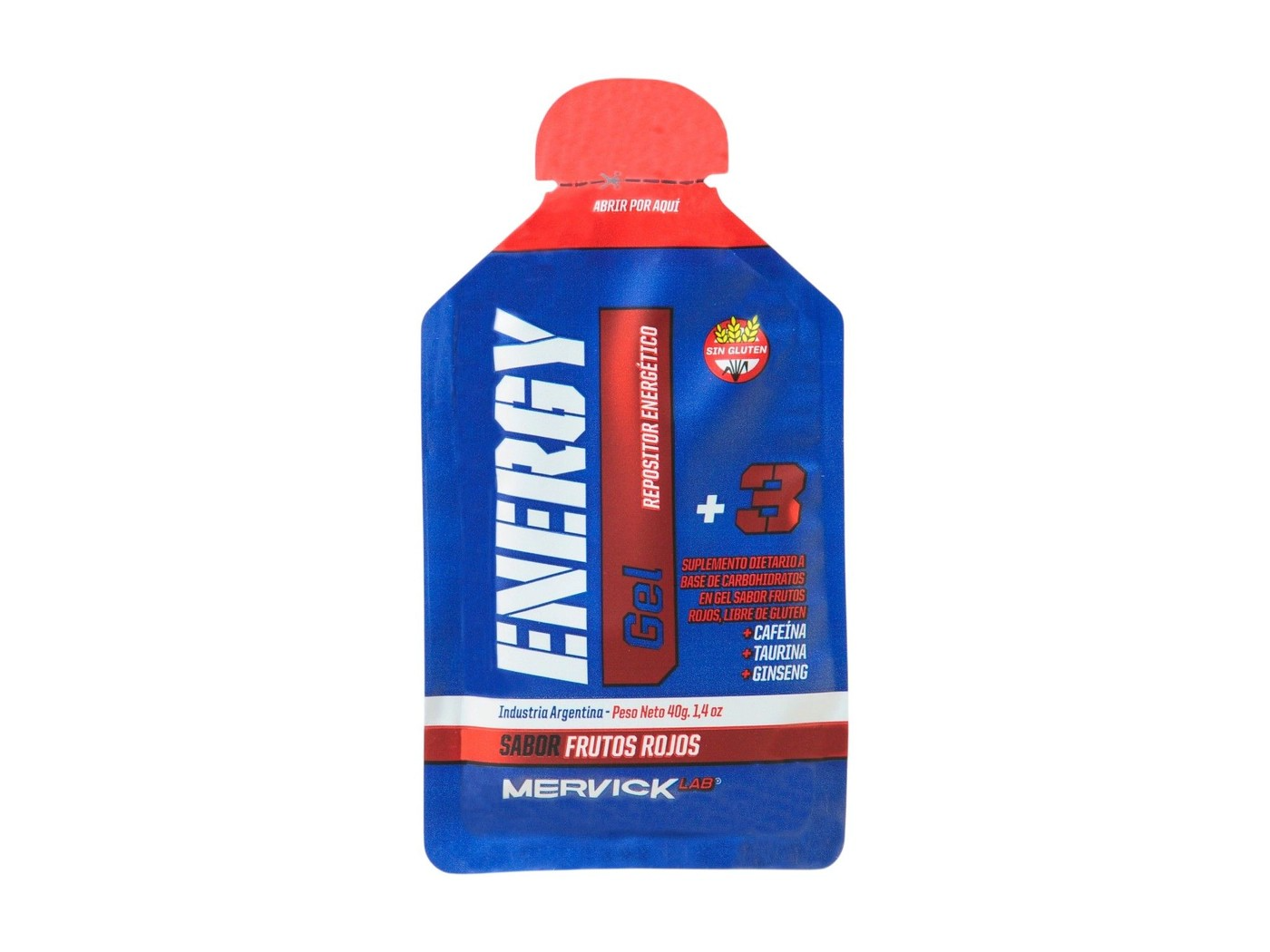 Gel Energy Mervick Lab Cafeína x Unidad