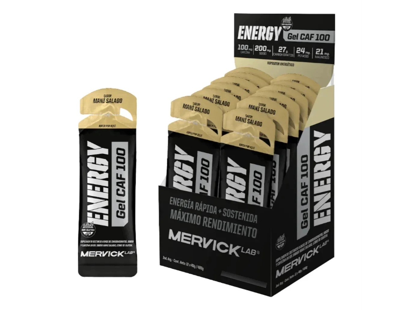 Gel Caf100 Mervick X 12 Unidades