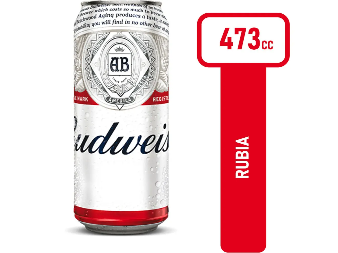 BUDWEISER LATA 473 ML