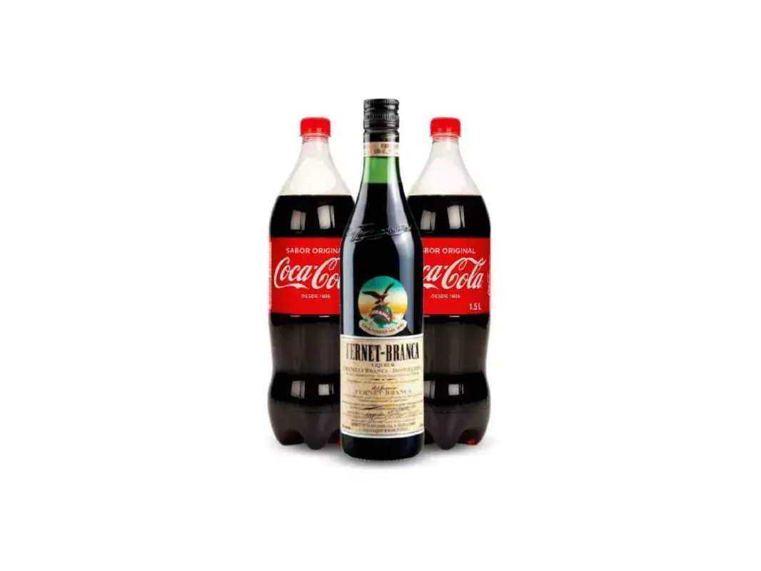 FERNET BRANCA 750ML + 2 COCAS 1,5LT