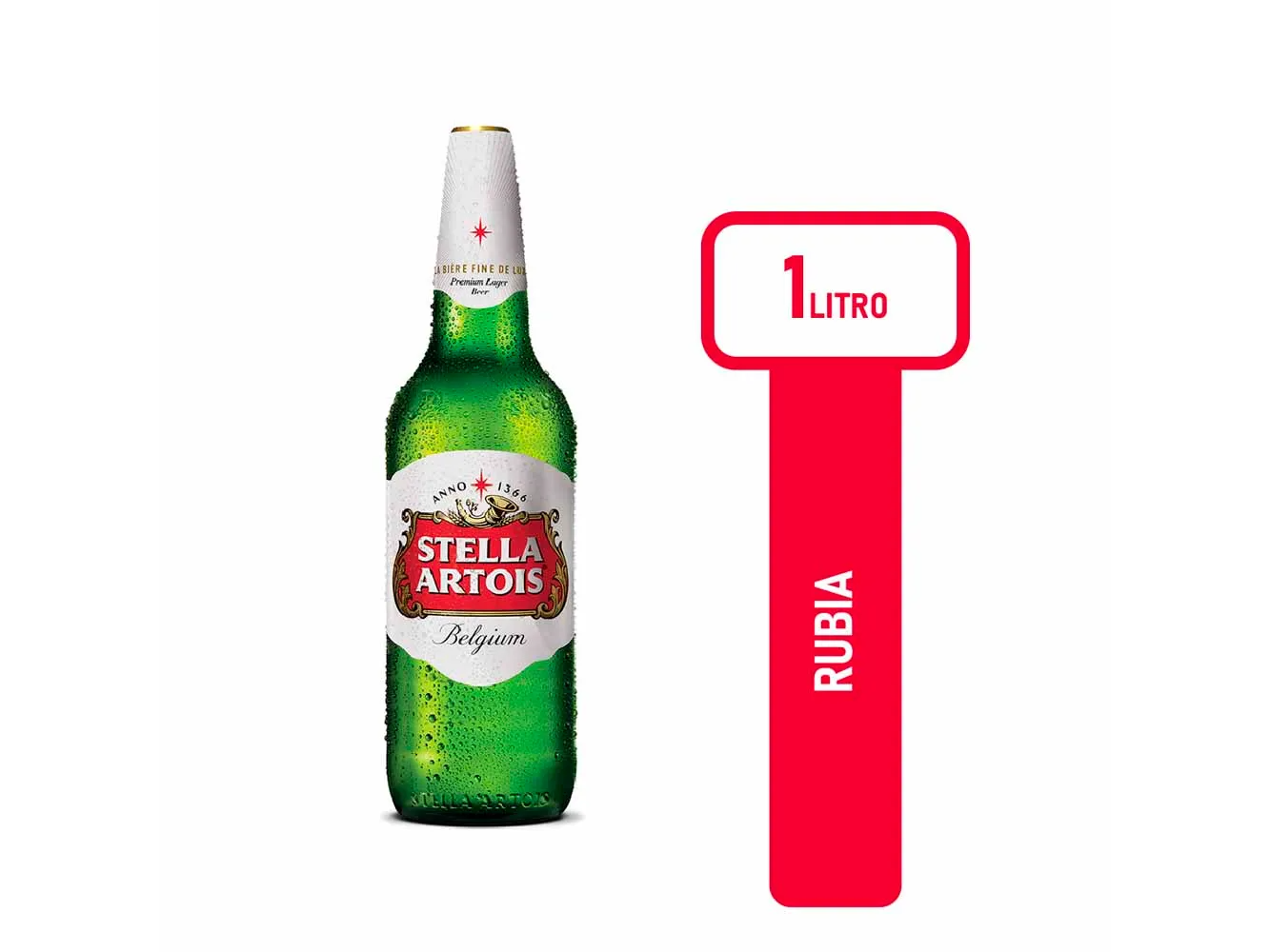 STELLA ARTOIS RETORNABLE 1 LITRO