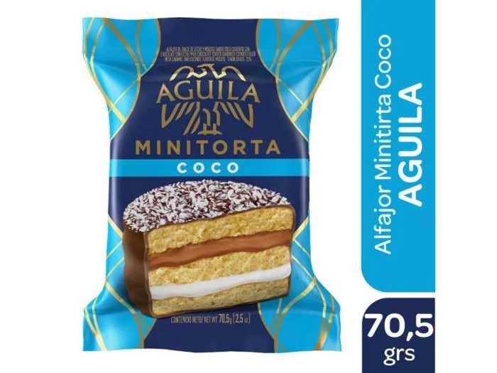 ALFAJOR AGUILA COCO 70,5 G