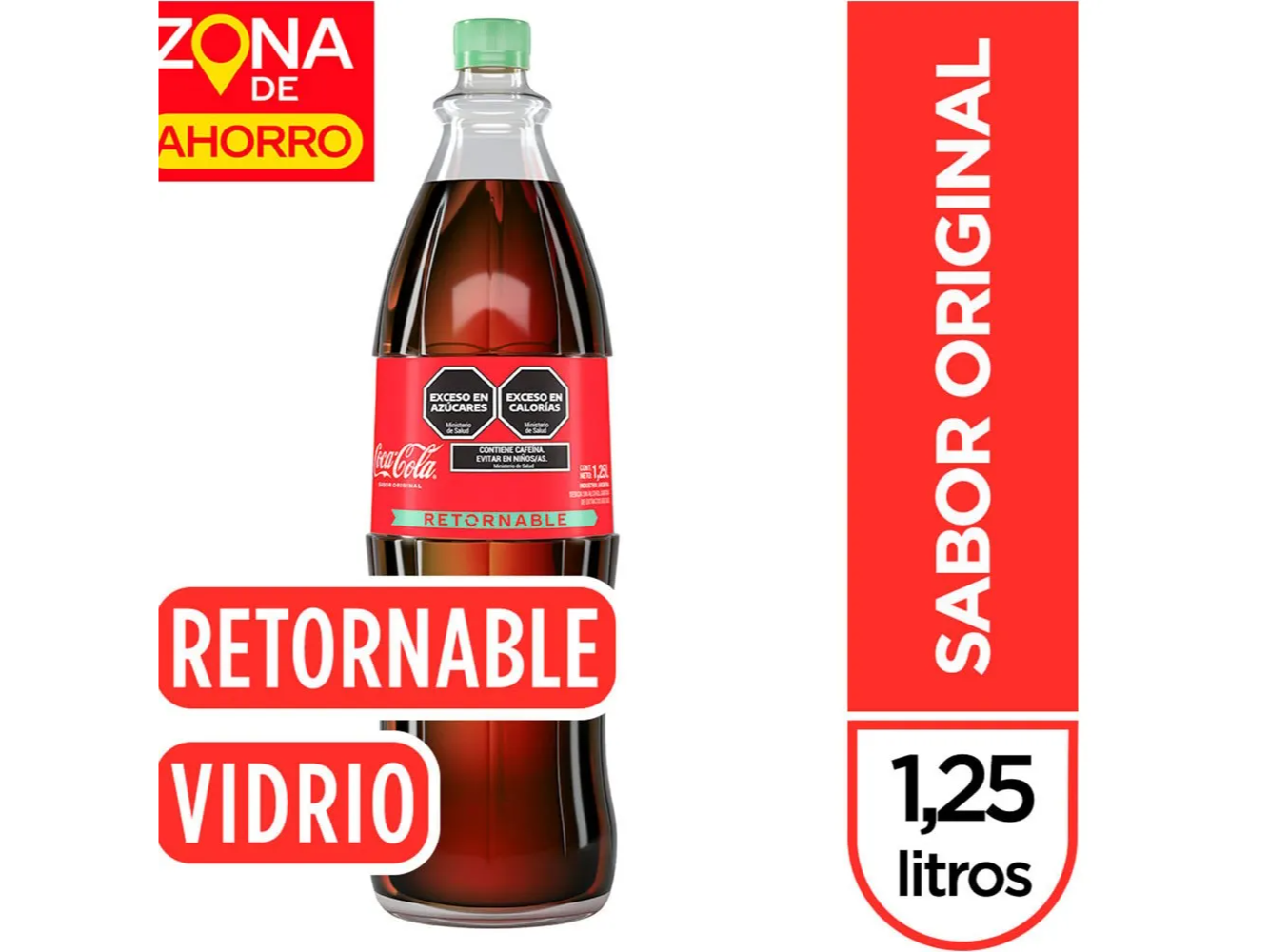 GASEOSA DE VIDRIO RETORNABLE 1.25L
