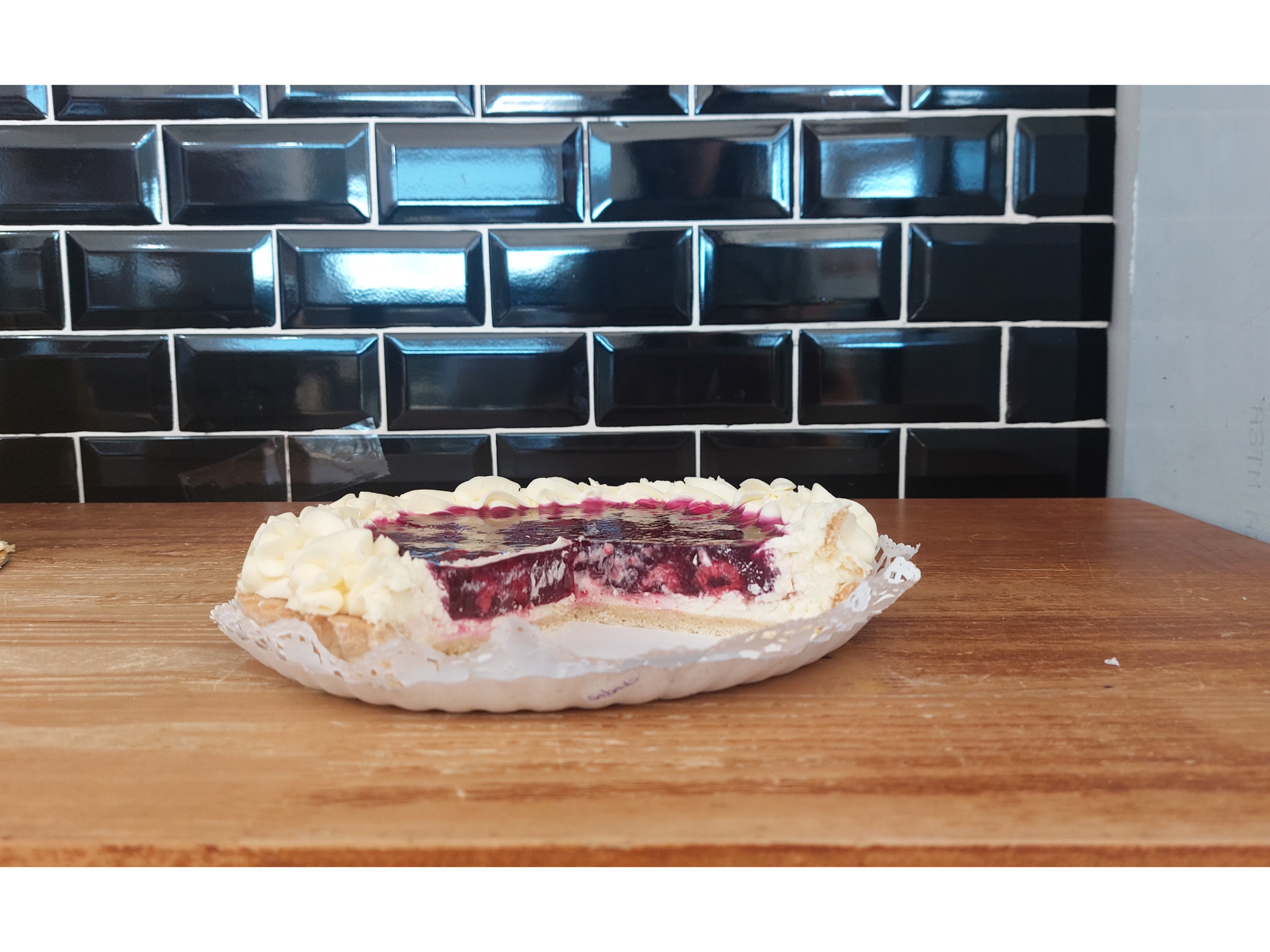 GELATINA CON FRAMBUESAS