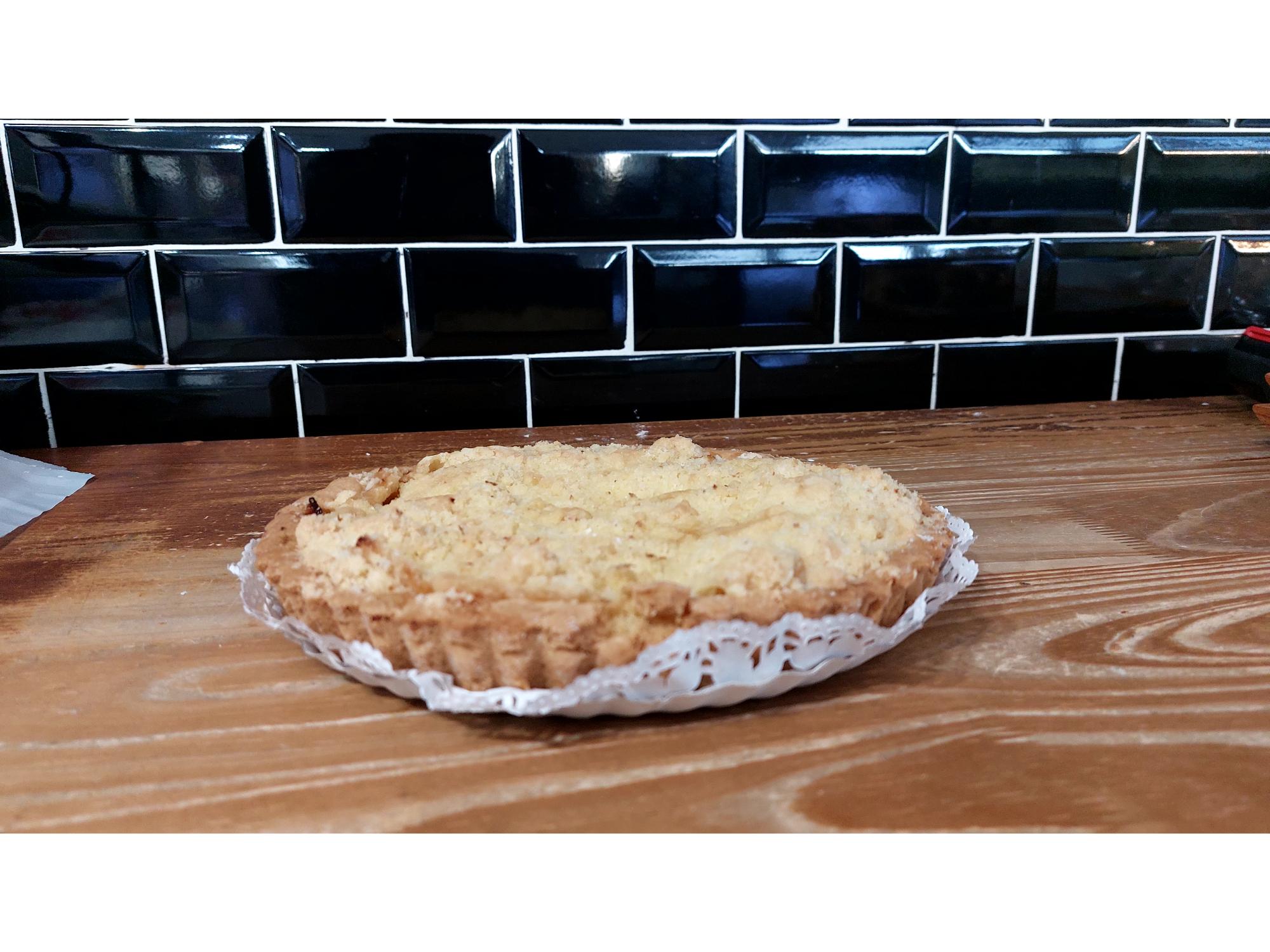 Tarta crumble de manzanas