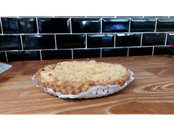 Tarta crumble de manzanas