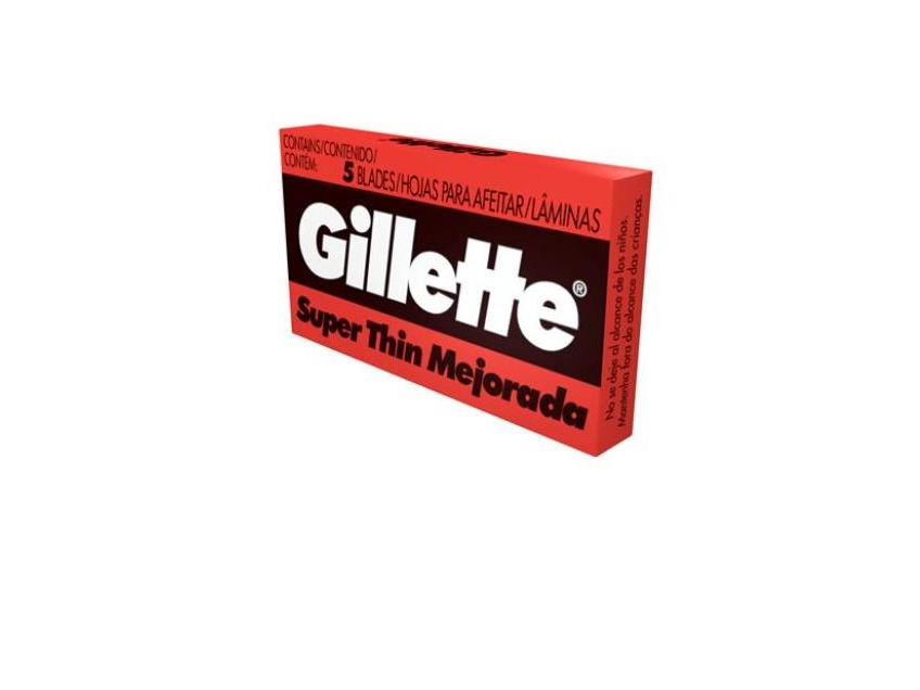 GILLETTE ROJA CAJITA X5