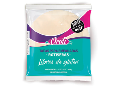 TAPA EMPANADA SIN TACC