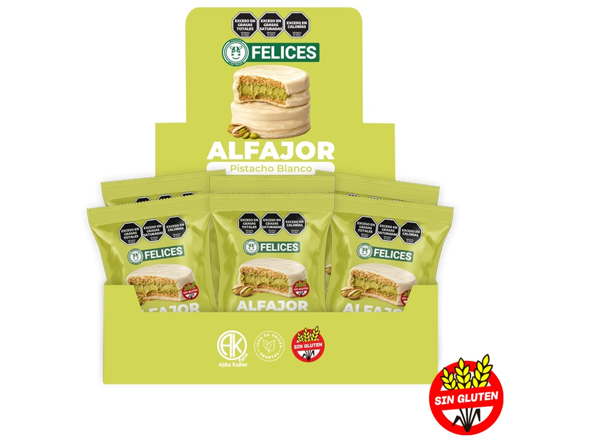 Alfajor Blanco de Pistacho x8 u (Copia)