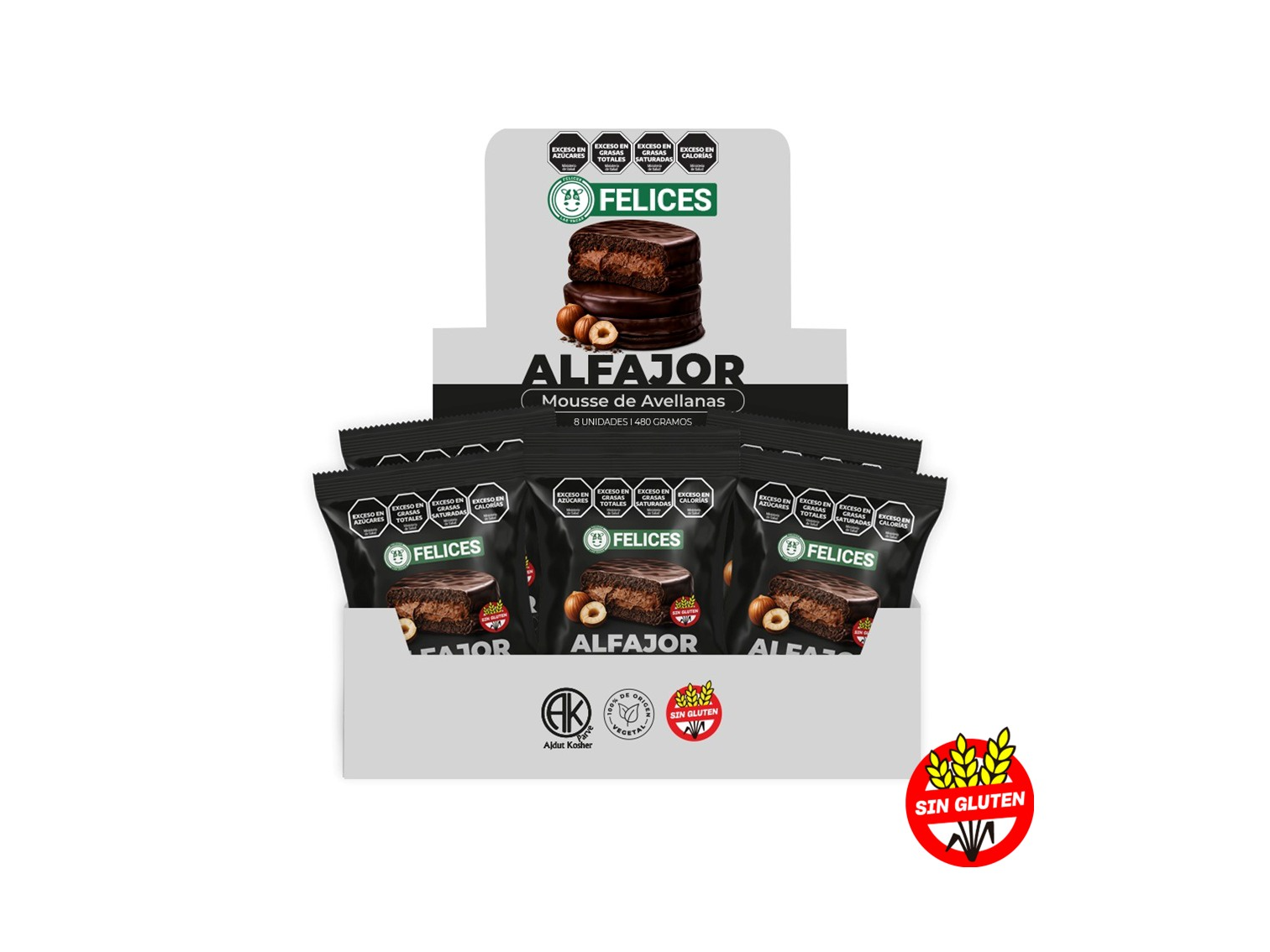 Alfajor mousse de Avellanas x8 un. (Copia)