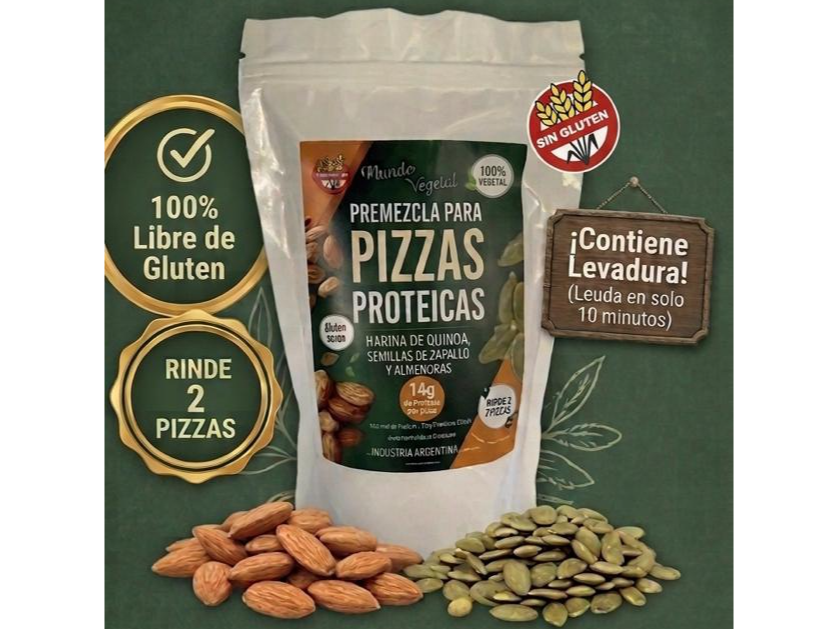 PREMEZCLA PROTEICA PARA PIZZA  SIN TACC 450GR