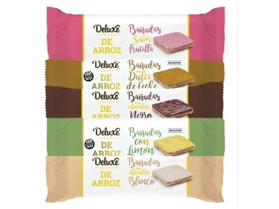 DELUXE - GALLETA DULCE BAÑADAS  DE ARROZ