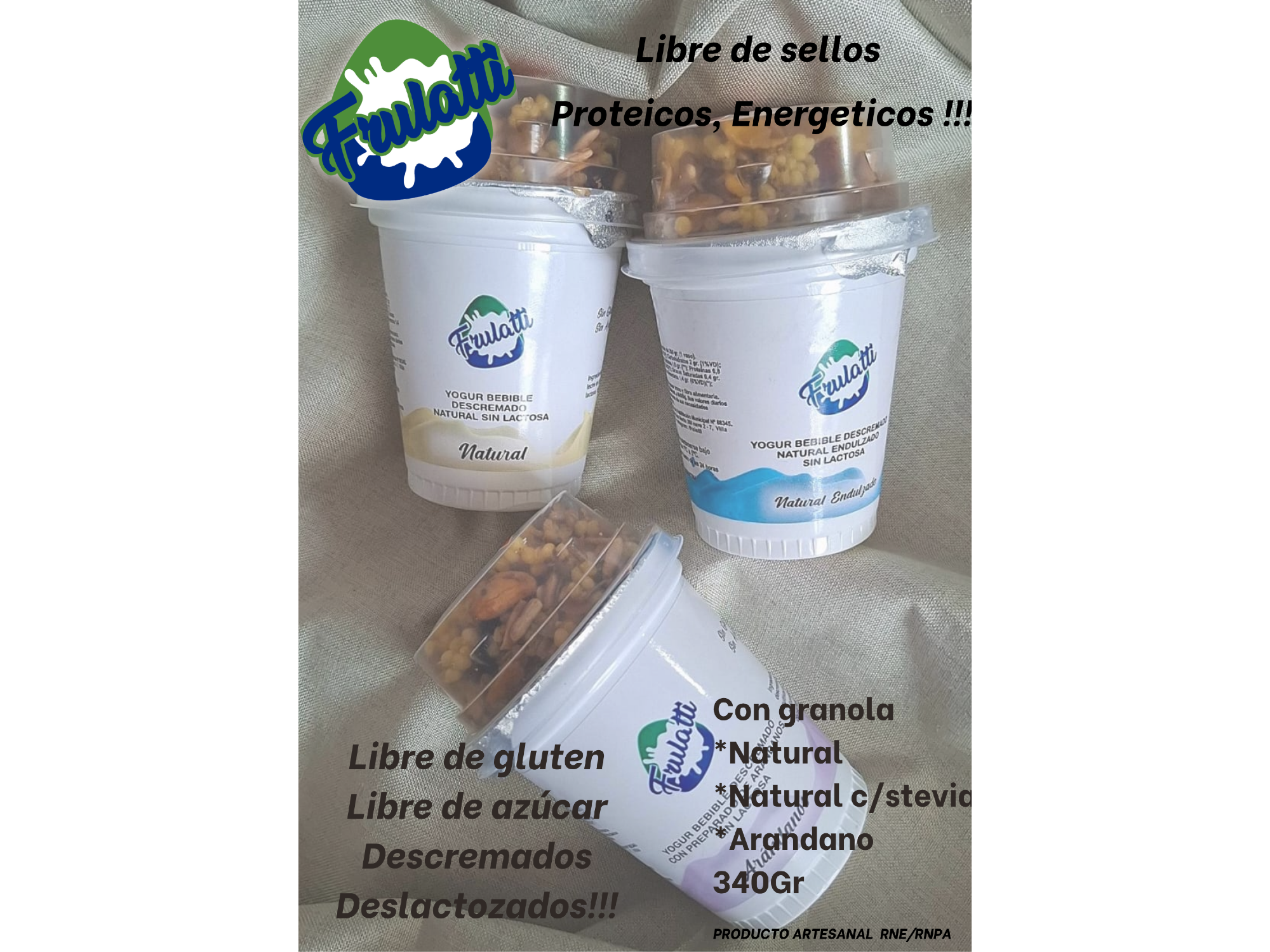 Endulzado, Natural, con granola 350g