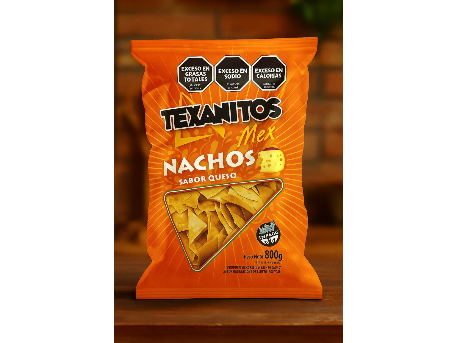 NACHOS TEXANITOS QUESO 200 GR