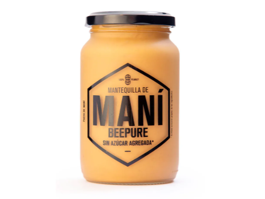 MANTEQUILLA DE MANI BEEPURE X 400GRS