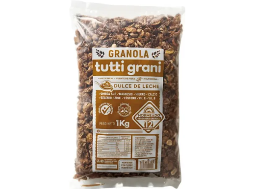GRANOLA CON DULCE DE LECHE