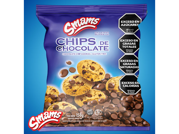 GALLETITAS SMAMS CHIPS CHOCOLATE NEGRO