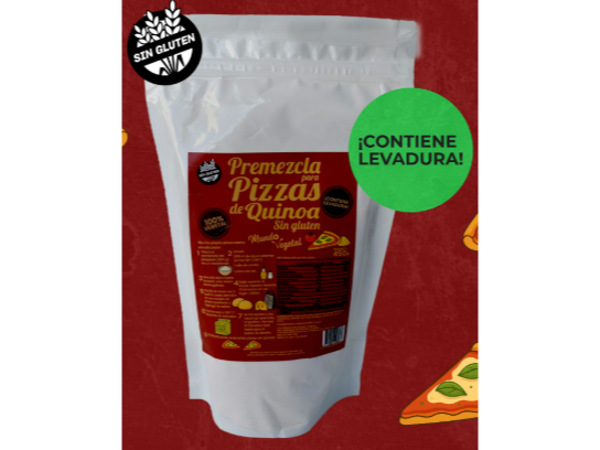 PREMEZCLA PARA PIZZA DE QUINOA SIN TACC 450GR