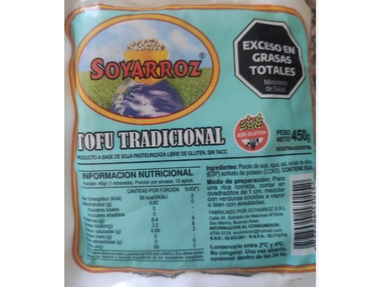 Tofu SoyArroz 450g