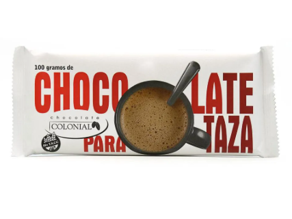 BARRA DE CHOCOLATE NEGRO PARA TAZA X 100 GR ( 10 UN)