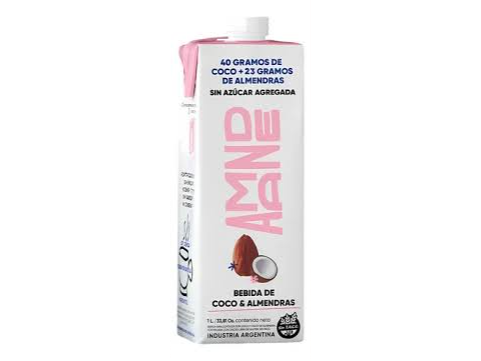 LECHE DE COCO Y ALMENDRAS AMANDE DE 1 LITRO