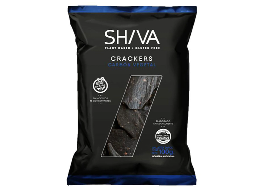 CRACKERS CARBON VEGETAL X 100 GR