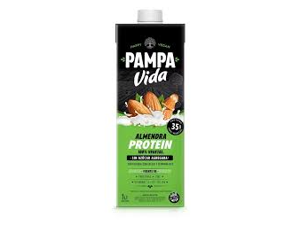 LECHE DE ALMENDRA PROTEIN PAMPA VIDA DE 1 LITRO