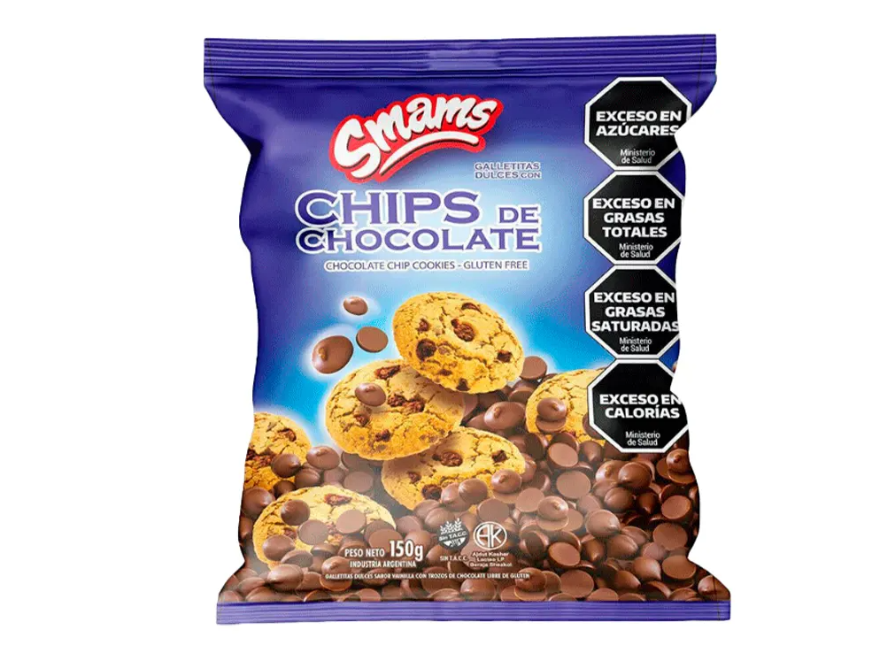 GALLETITAS CON CHIPS DE CHOCOLATE X 150 GR