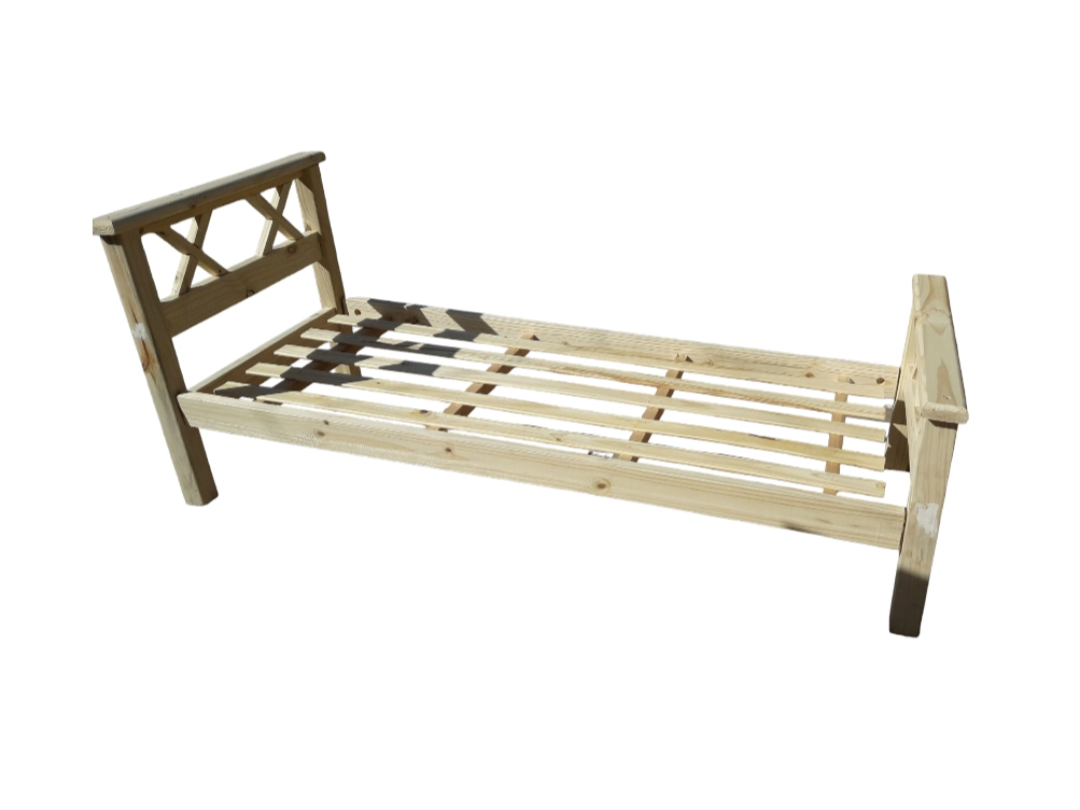 Cama de una plaza reforzada