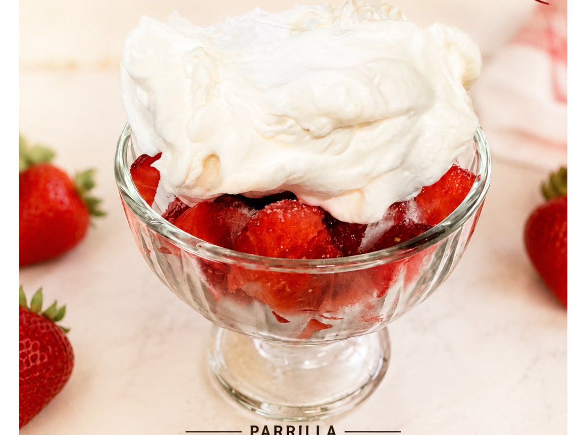Frutillas con crema