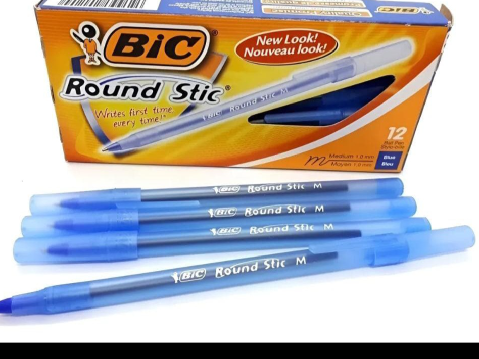 Caja x12 lapiceras bic negra/azul