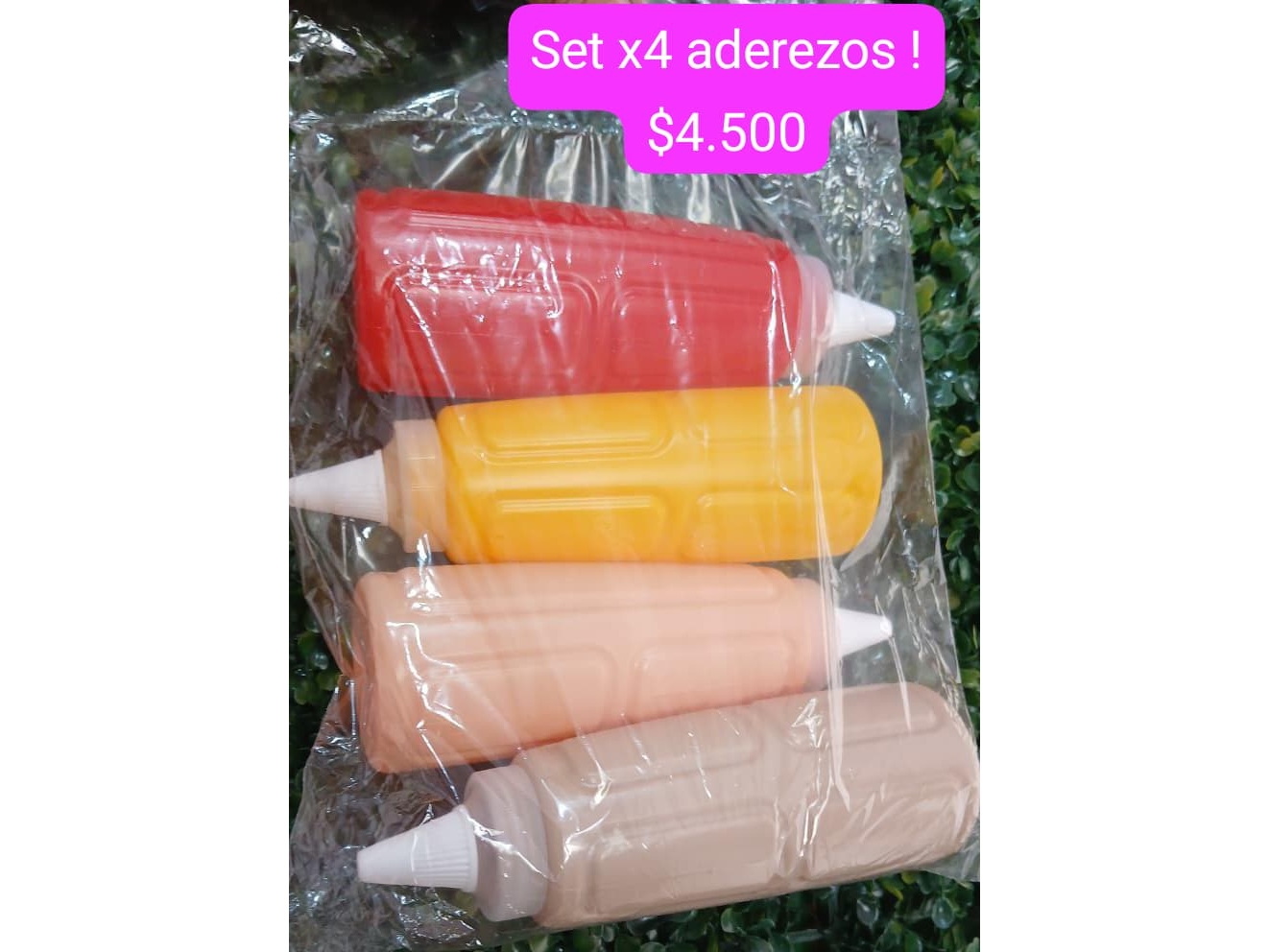 Set x4 aderezos