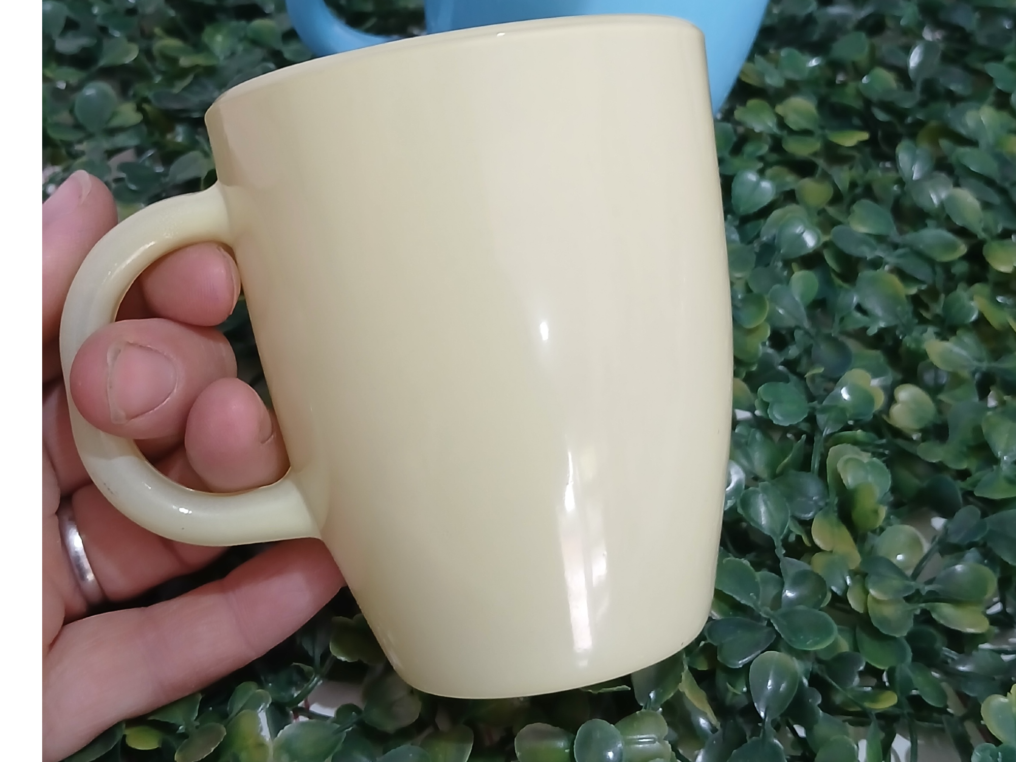 Tazas pintadas de vidrio