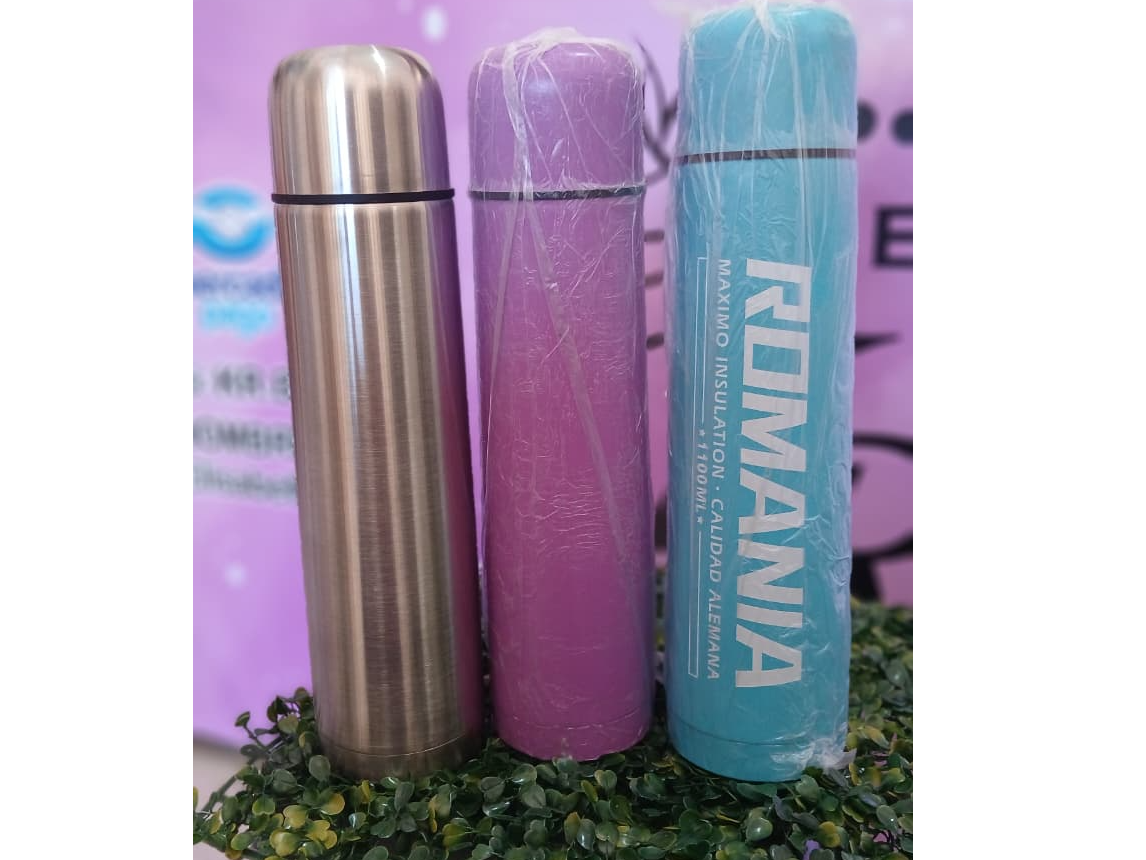 Termos de acero engomado