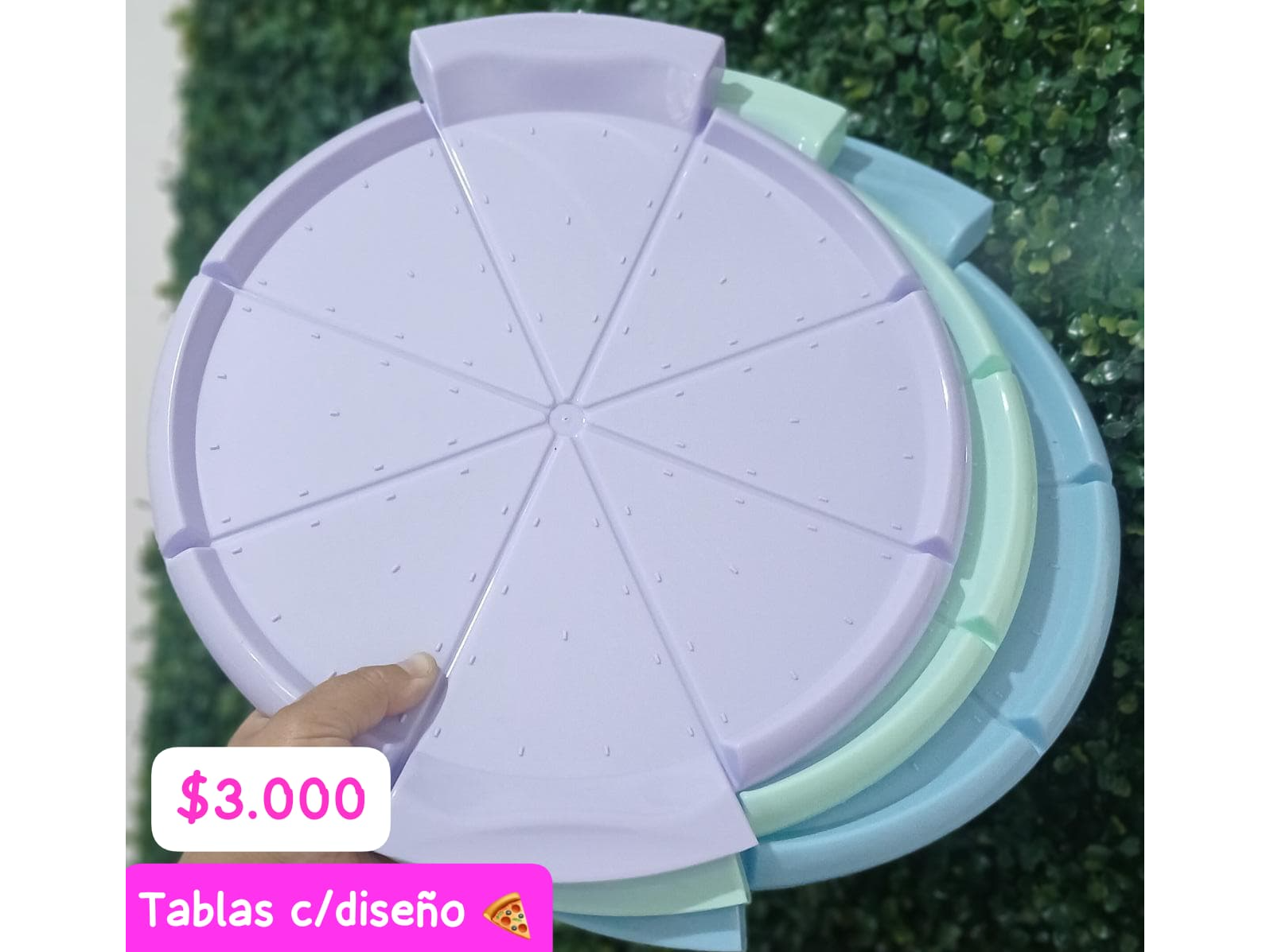 Tablas para pizzas c/diseño