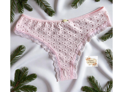 CULLOTE LESS BRODERIE ELASTIZADO CON PUNTILLA