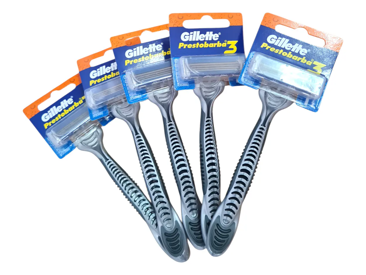 MAQUINA DE AFEITAR GILLETTE PRESTOBARBA 3 FILOS