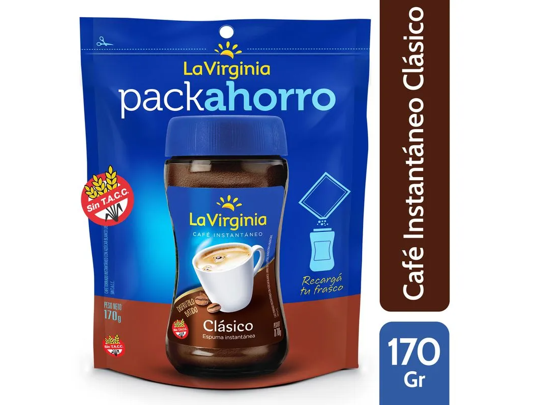 CAFÉ LA VIRGINIA DOY PACK 170 gr