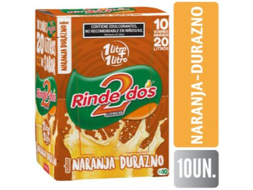 JUGO RINDE 2 X10U. VARIOS SABORES
