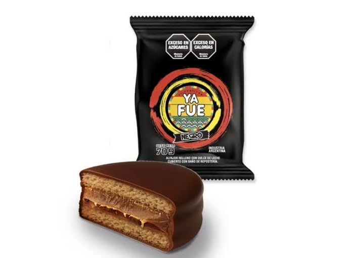 Alfajor YA FUE negro/blanco