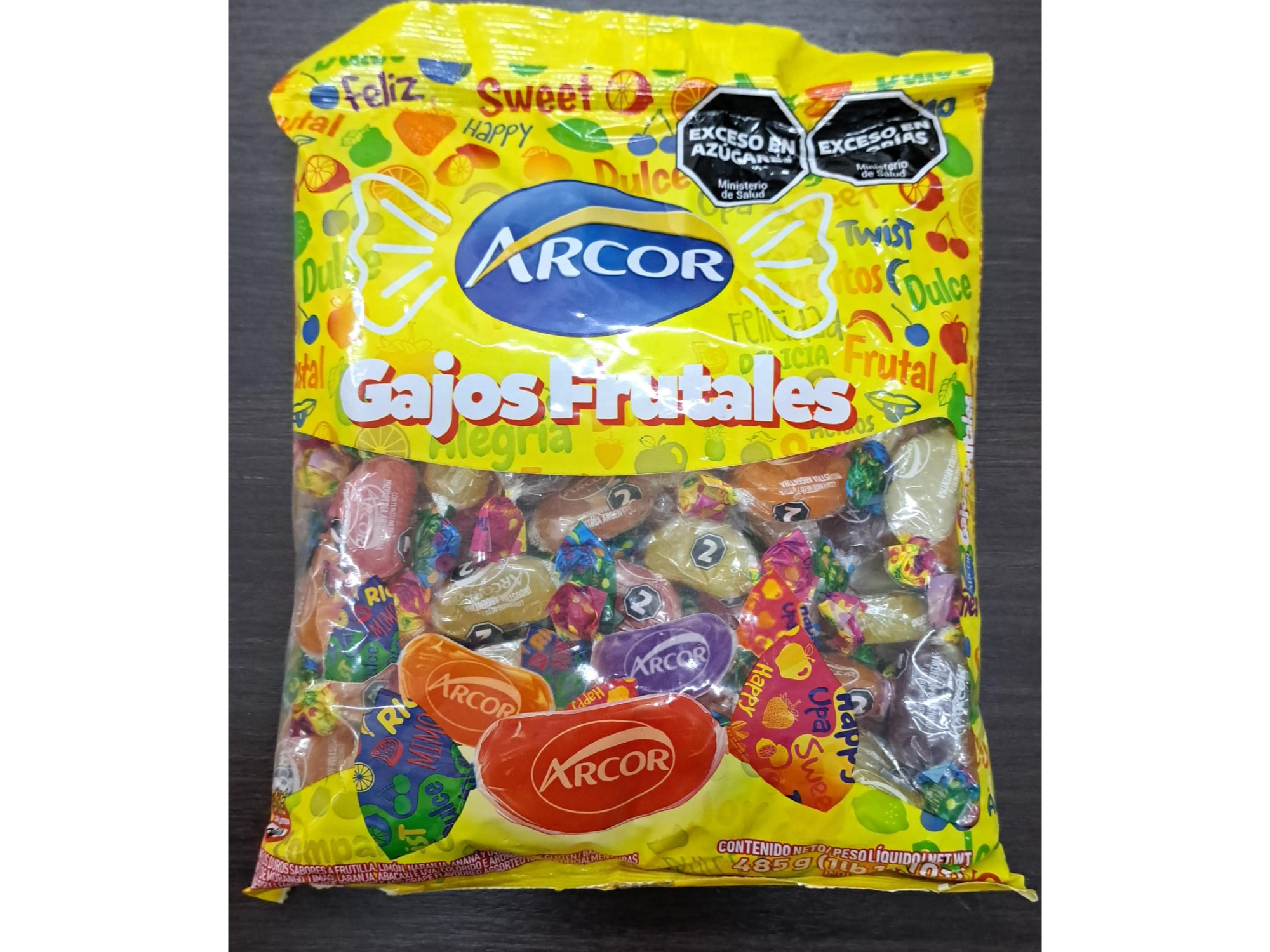 ARCOR GAJOS FRUTALES 485Grs.
